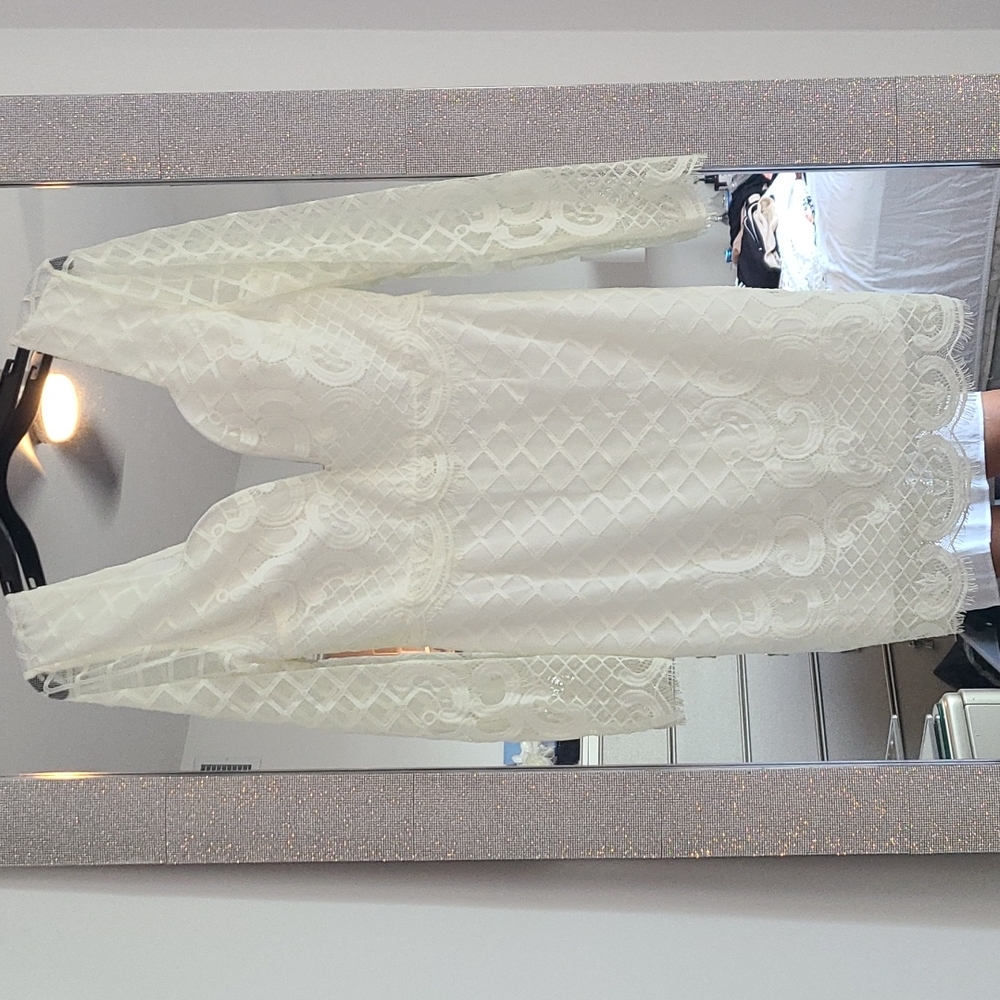 Lace white dress